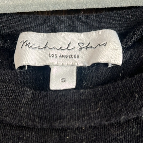 Michael Stars Cotton Black Muscle Tee - small - Picture 4 of 4